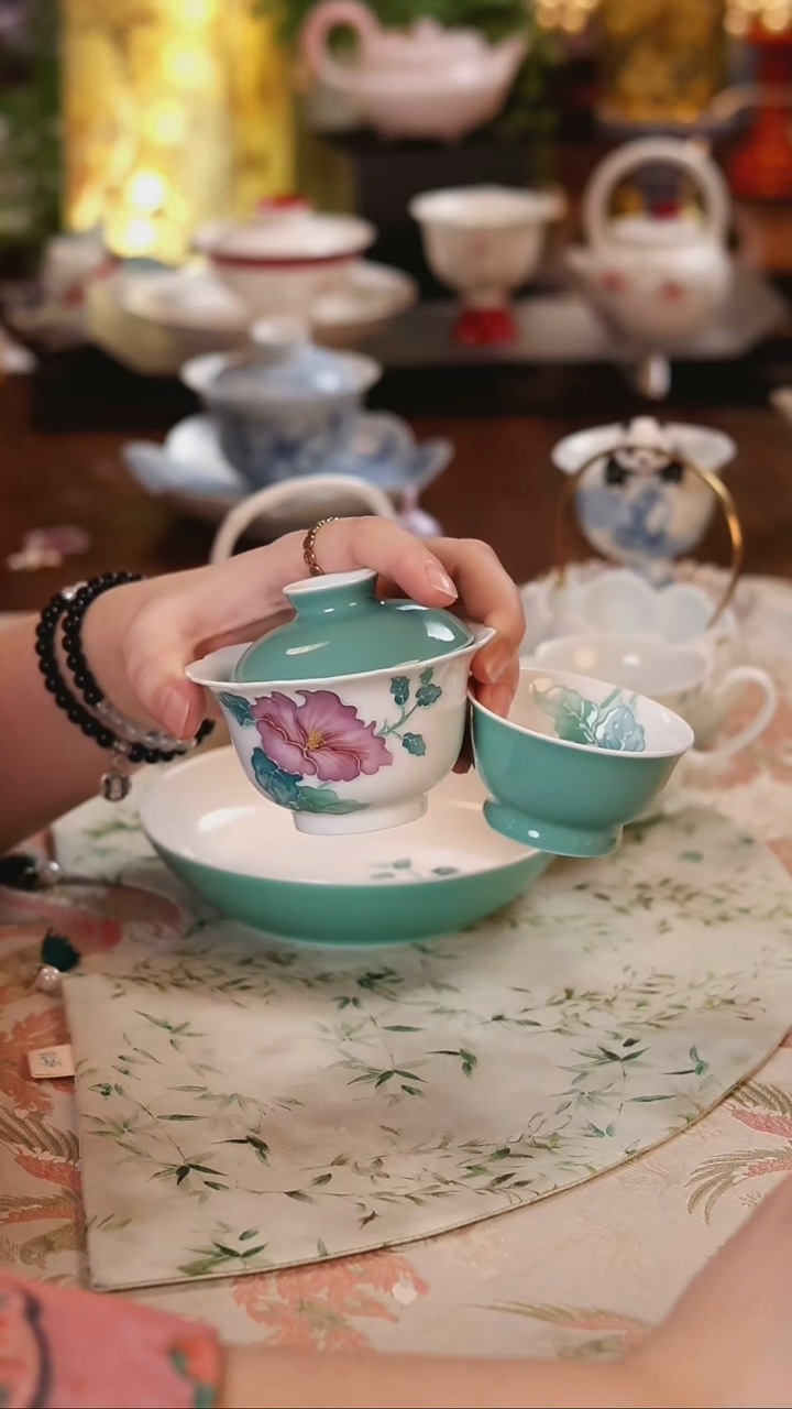 出水芙蓉盖碗+杯 哈哈哈哈哈哈
