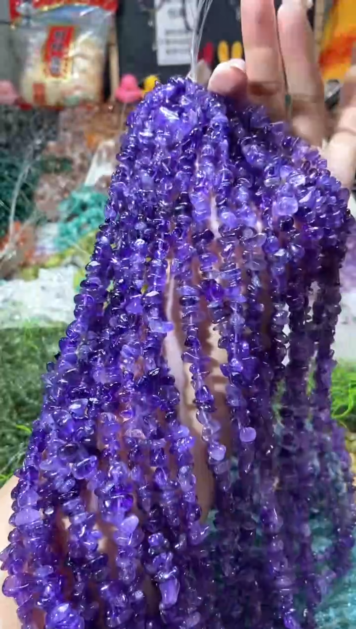 水晶珠宝半成品未镶嵌紫水晶