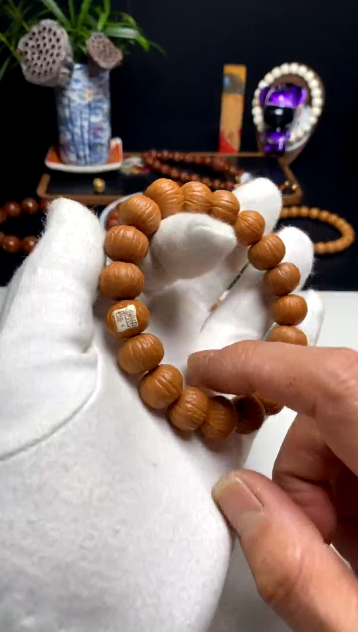 【闪购商品】猴头核桃手串雨墨臻至南瓜