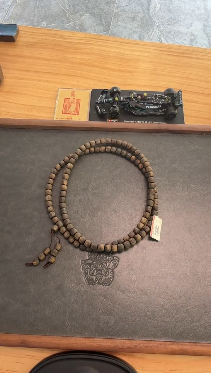 【闪购商品】沉香吊坠0.8沉水鼓珠手串多圈35克+