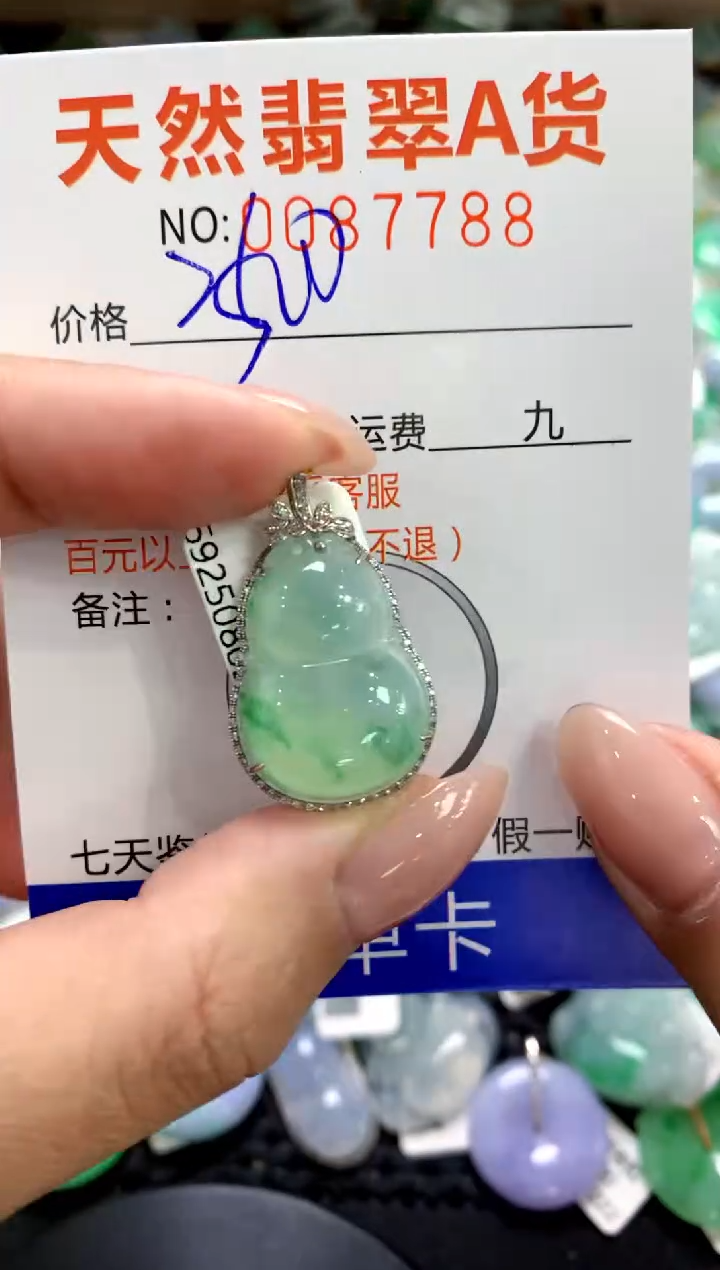 翡翠18K金镶嵌颈饰1111111111111111