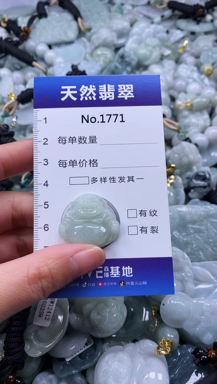 【闪购商品】翡翠颈饰未镶嵌缅甸A货翡翠1771