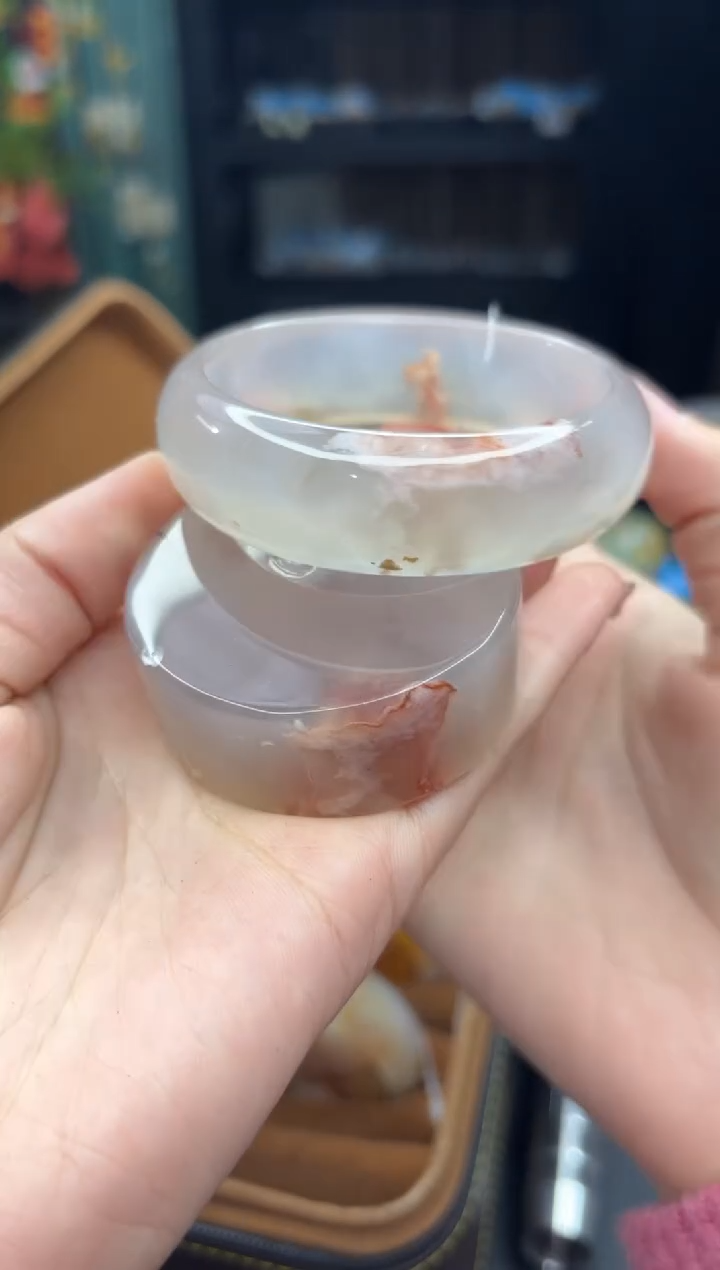 【闪购商品】石英质玉手镯未镶嵌848（57圈赠送镯心）