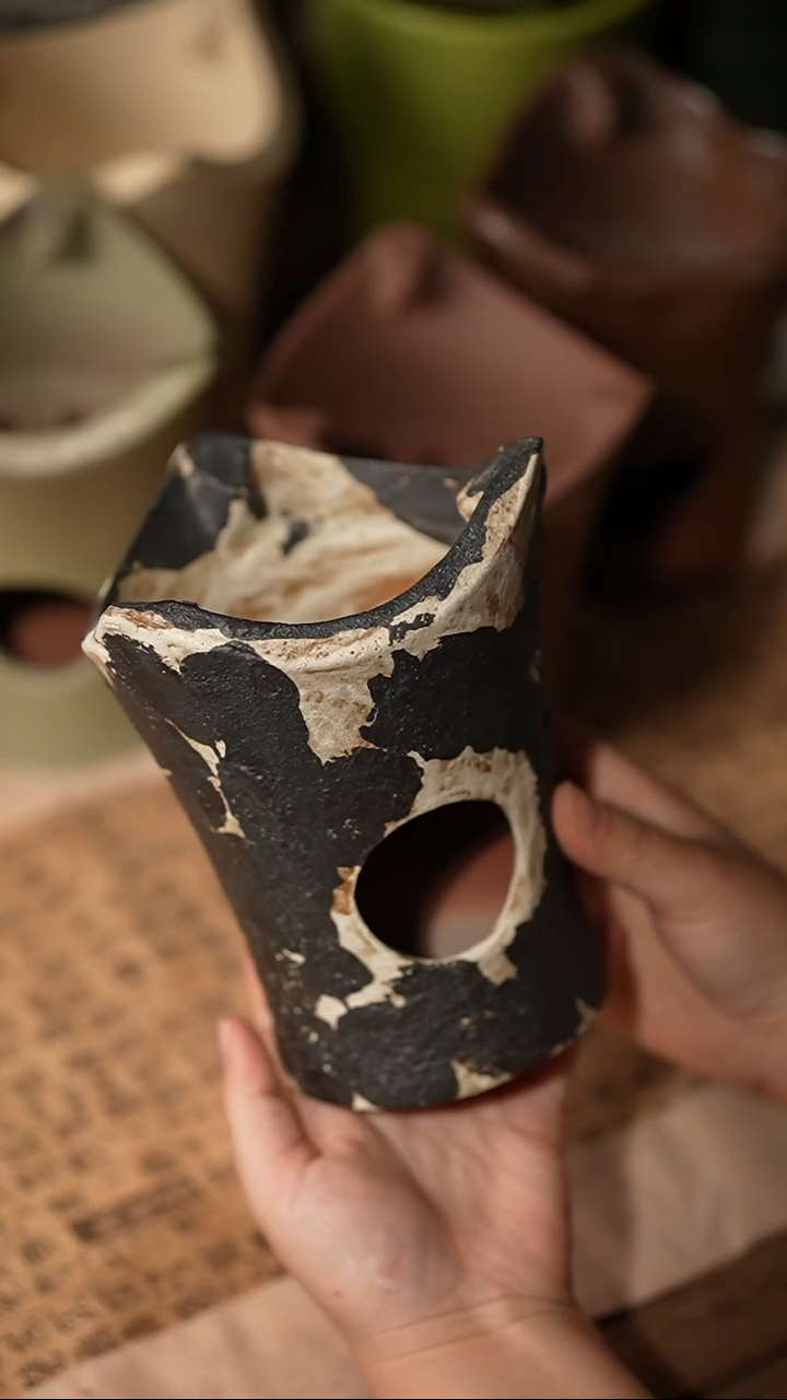 012小蛮腰窑变落灰炭炉