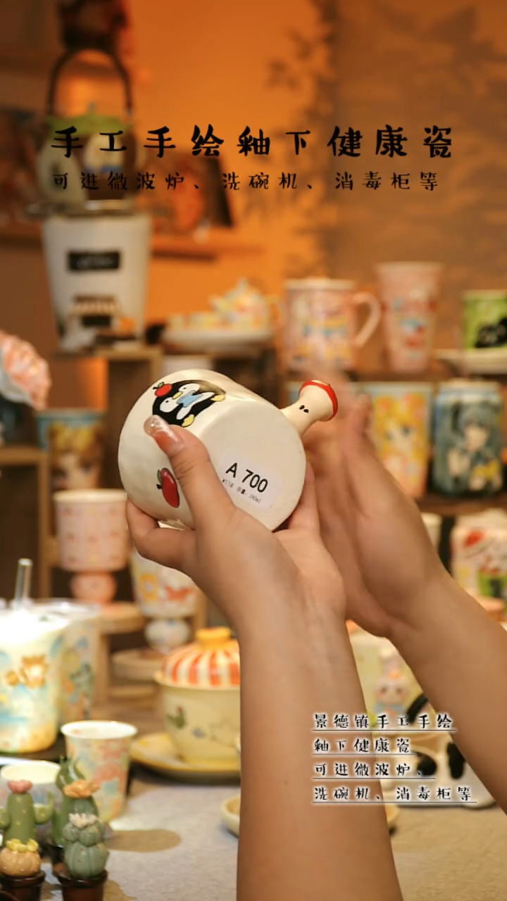 【闪购商品】杯陶瓷景德镇高温釉下彩&A700