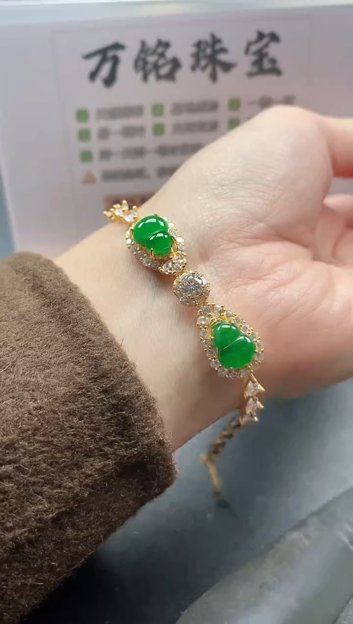 银S925镶嵌戒指翡翠51511