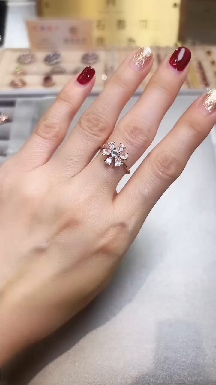 【闪购商品】海蓝宝石戒指银S925镶嵌09