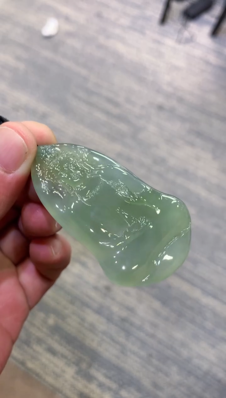 颈饰未镶嵌翡翠天然A货翡翠