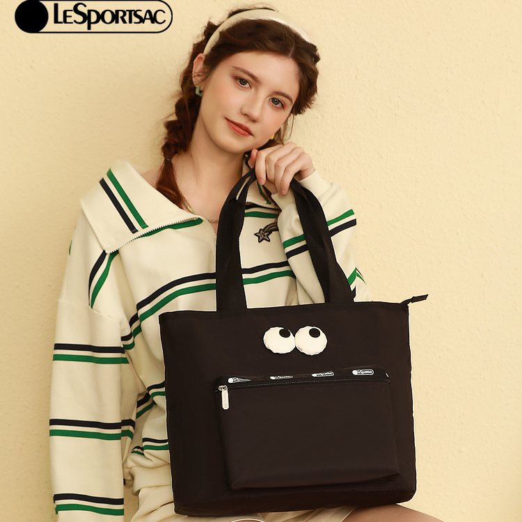 【商场同款】LeSportsac乐播诗表情开口笑单肩百搭休闲托特包X121
