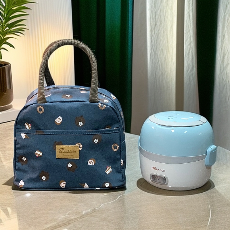 布包包轻便枕头韩版饭盒包手提包印花简约防水手提款大号通勤风