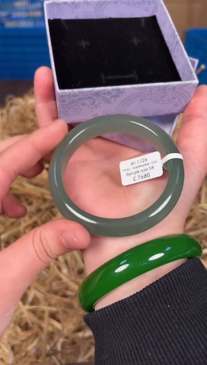 未镶嵌手镯石英质玉W1726