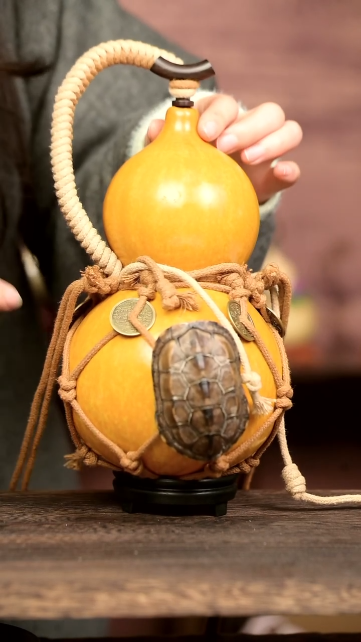 902号中药煮色  1500ml左右 大漆葫芦水壶/酒壶 一物一拍