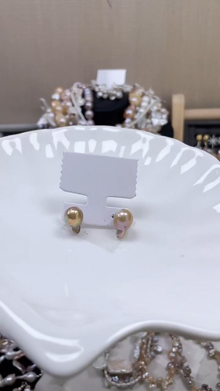 未镶嵌耳饰淡水珍珠【纯恬饰品】