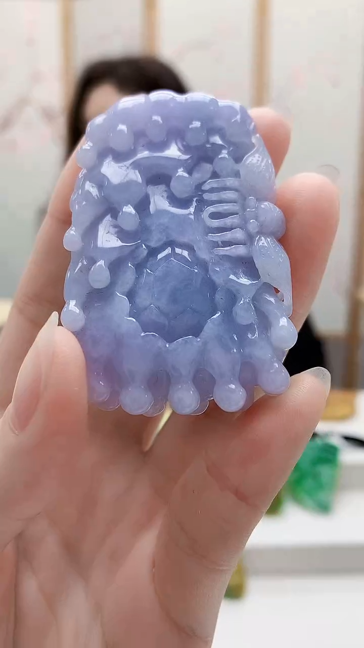 未镶嵌定制翡翠4829ry-毛货挂件4