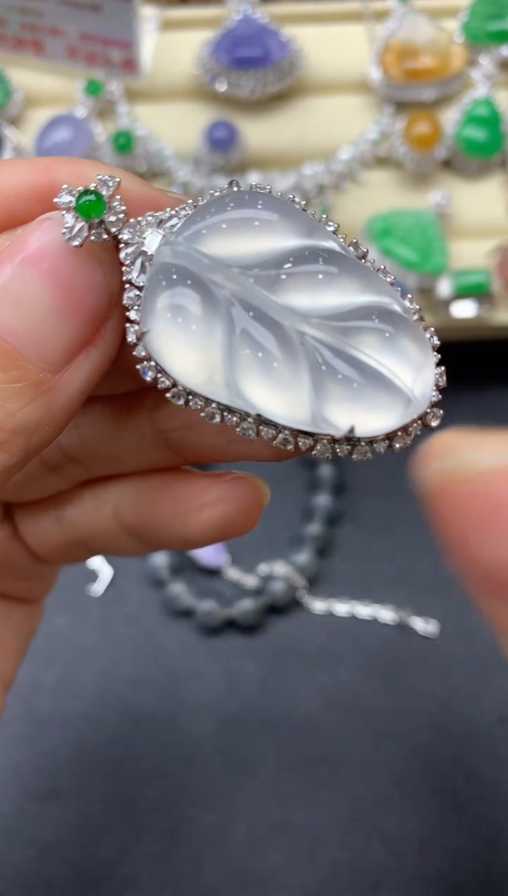 【闪购商品】翡翠颈饰18K金镶嵌703-中国好珍宝