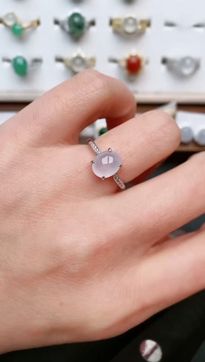 【闪购商品】翡翠戒指银S925镶嵌....