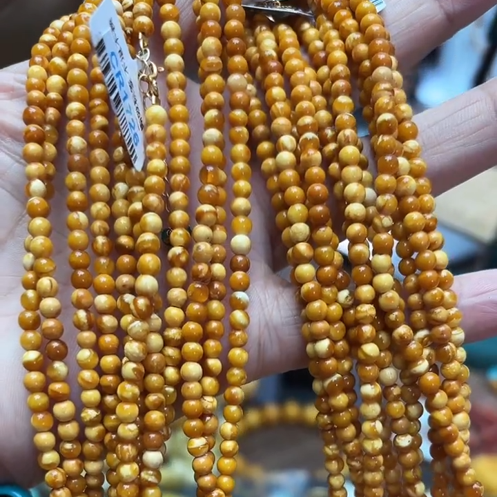 【虫二原创】 蜜蜡锁骨链多样性发一件