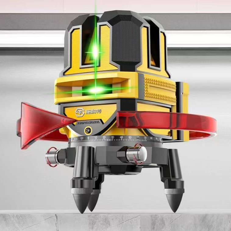 【施耐特】高端室外加强绿光水平仪木工专用装修专用激光射线