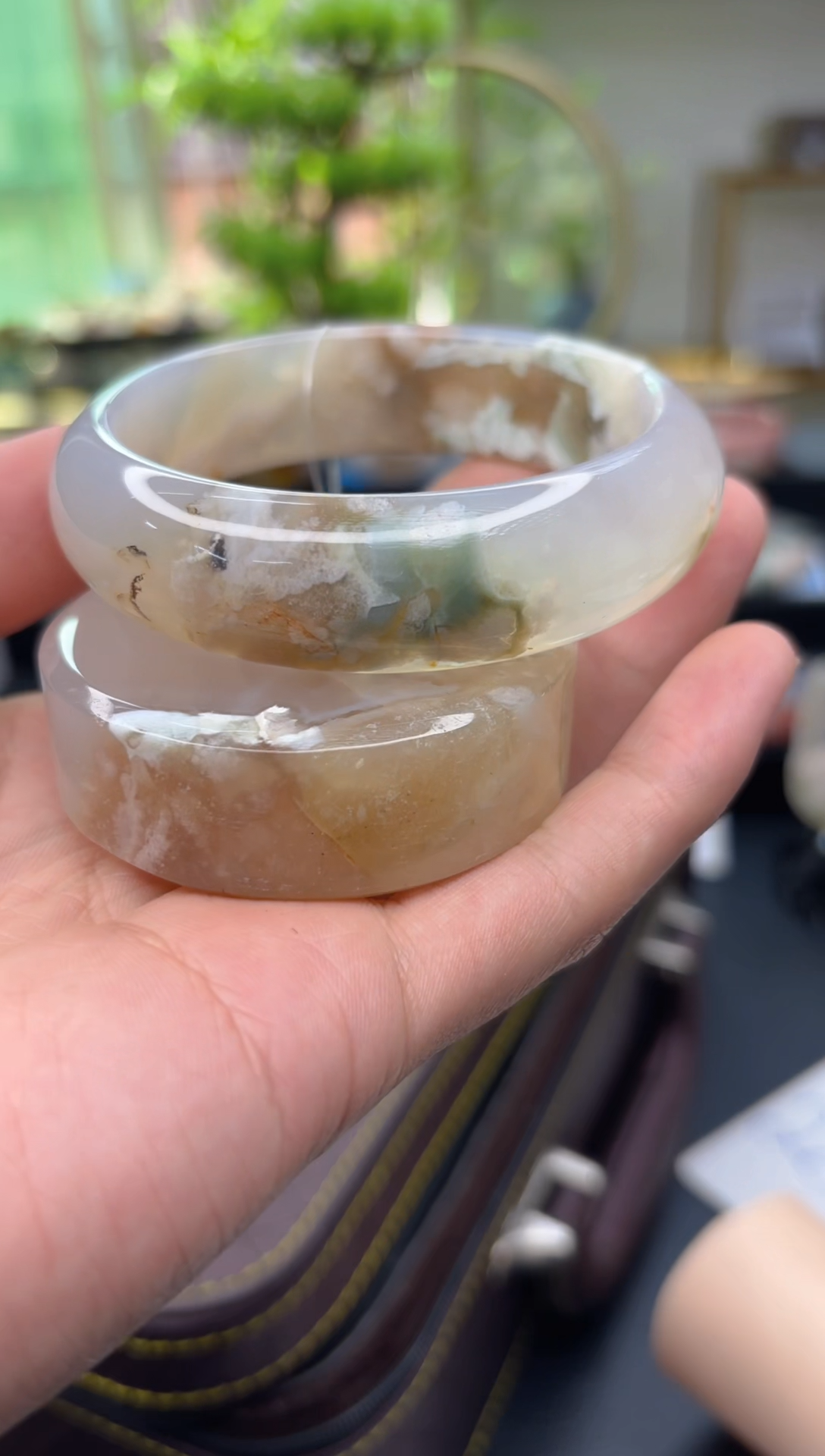 【闪购商品】石英质玉手镯未镶嵌C594(61圈赠送镯心)