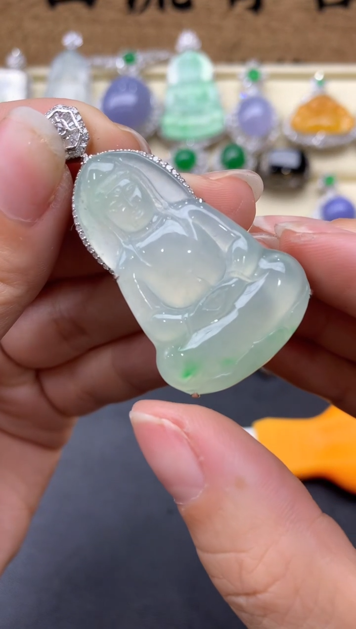 【闪购商品】翡翠颈饰18K金镶嵌563-中国好珍宝