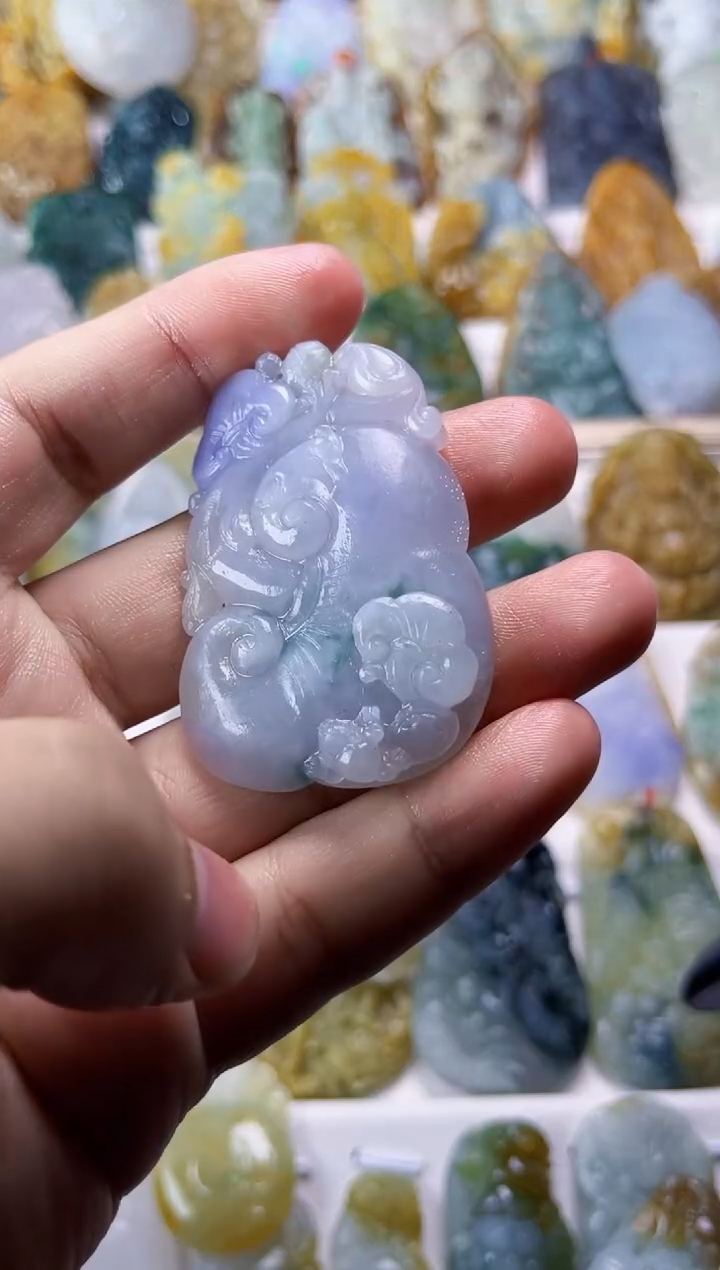 未镶嵌定制翡翠和*毛货定制如意 不退不换