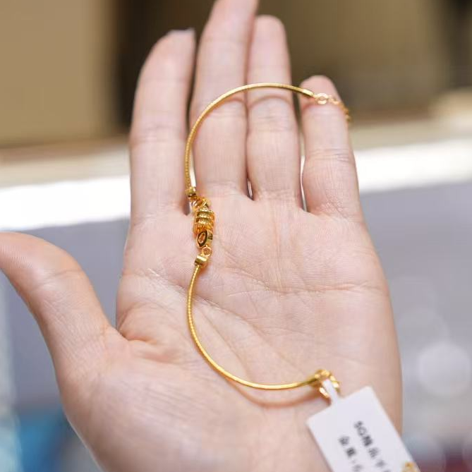 【巧玲专属】足金999小蛮腰半镯手链 经典时尚百搭 6.63