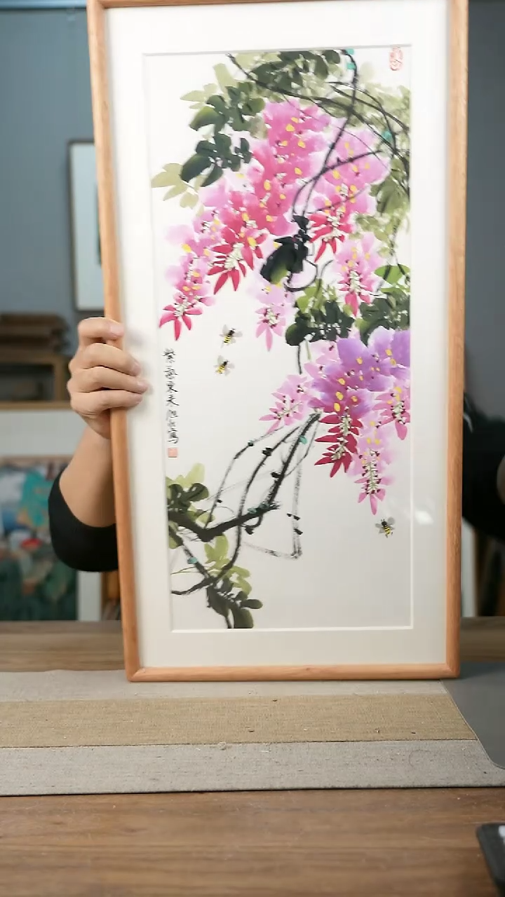 【闪购商品】书法协会会员老师带框作品-手书/绘同款作品