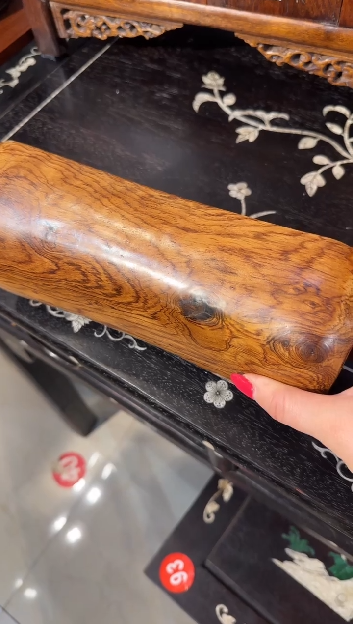 【闪购商品】木木艺黄花梨花纹木枕498.888