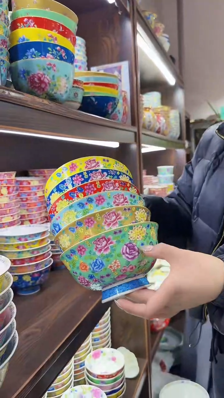 【闪购商品】瓷片6英寸面碗6个景德镇陶瓷