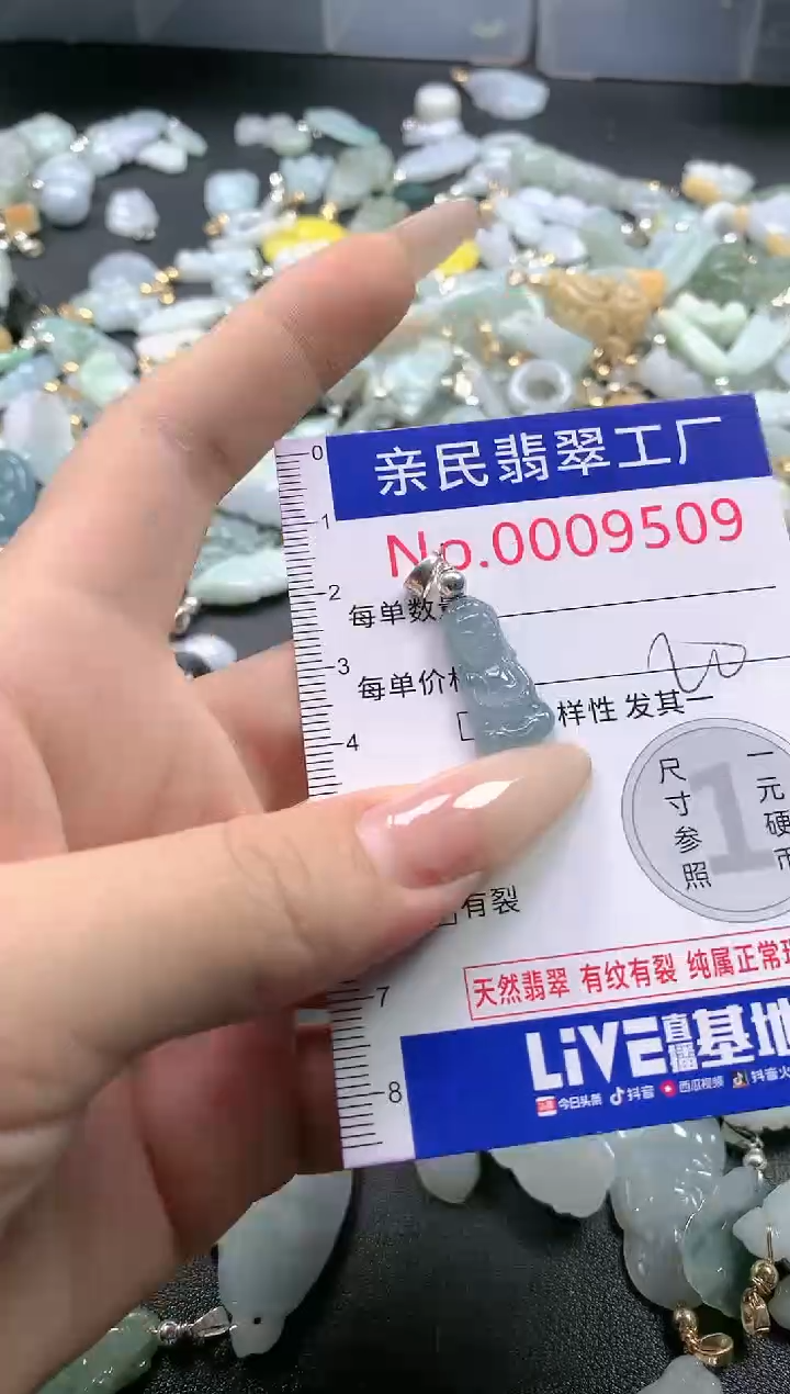 【闪购商品】翡翠吊坠(不含链)未镶嵌9509