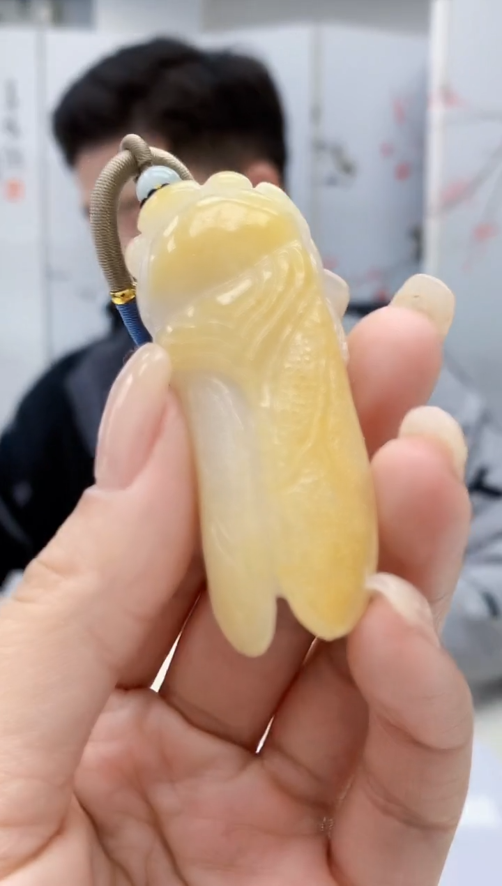 【闪购商品】定制翡翠未镶嵌4917lr-毛货挂件55