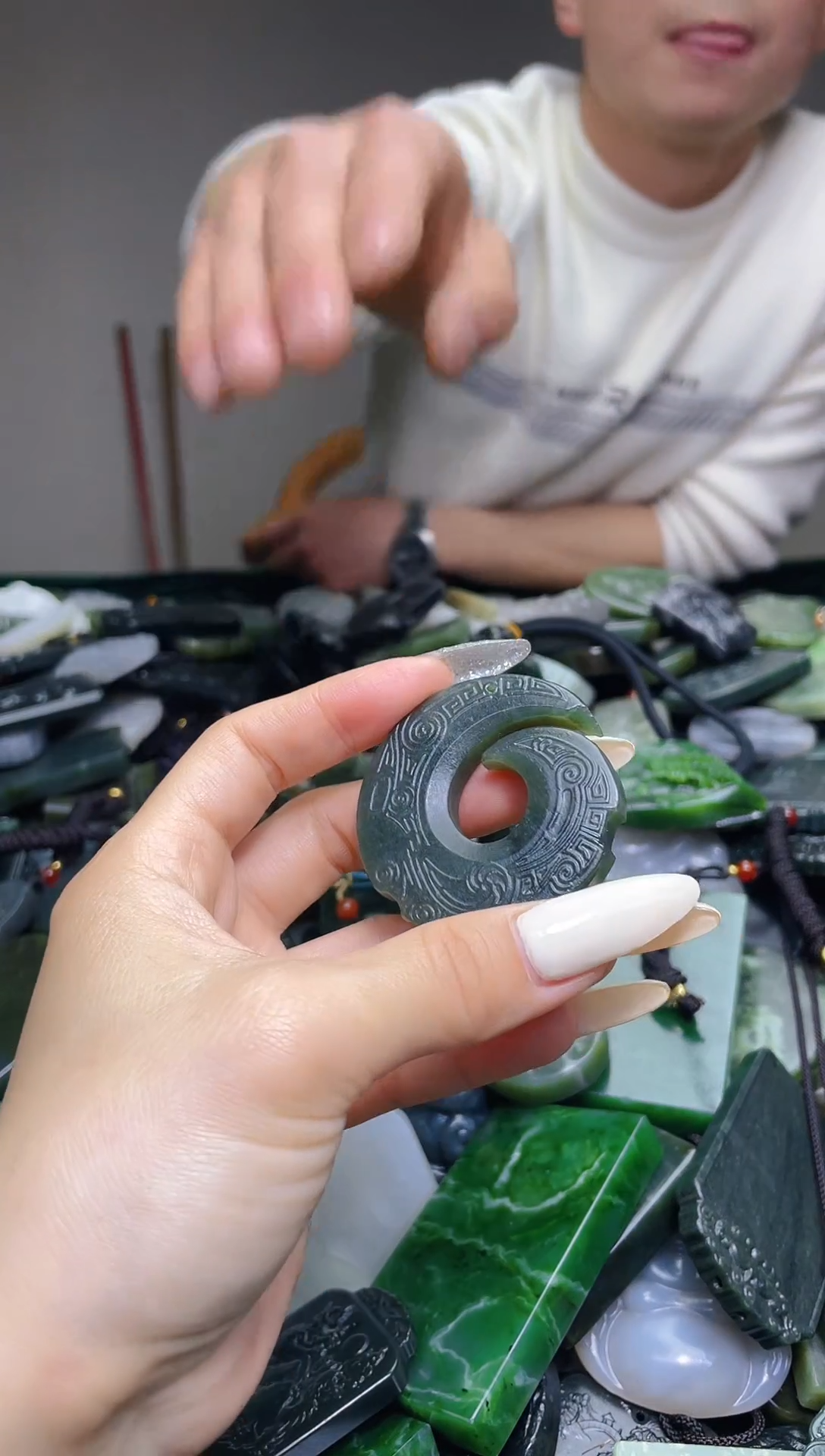 颈饰未镶嵌和田玉358