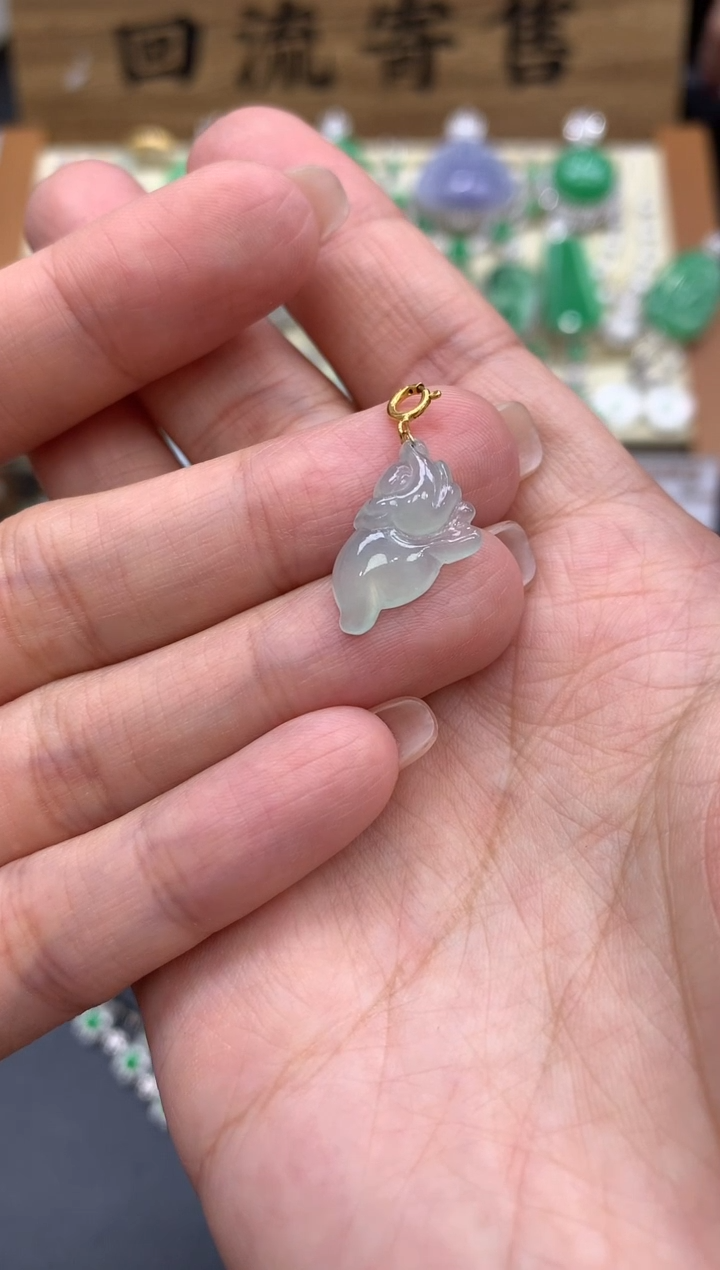 【闪购商品】翡翠颈饰18K金镶嵌71-中国好珍宝