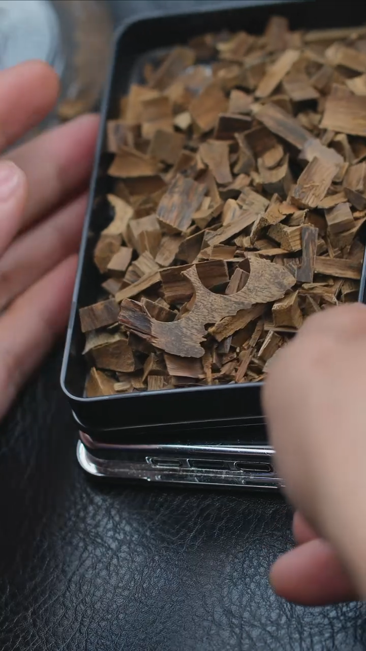 【闪购商品】沉香手串文莱黑棋楠碎料5克多样式发一