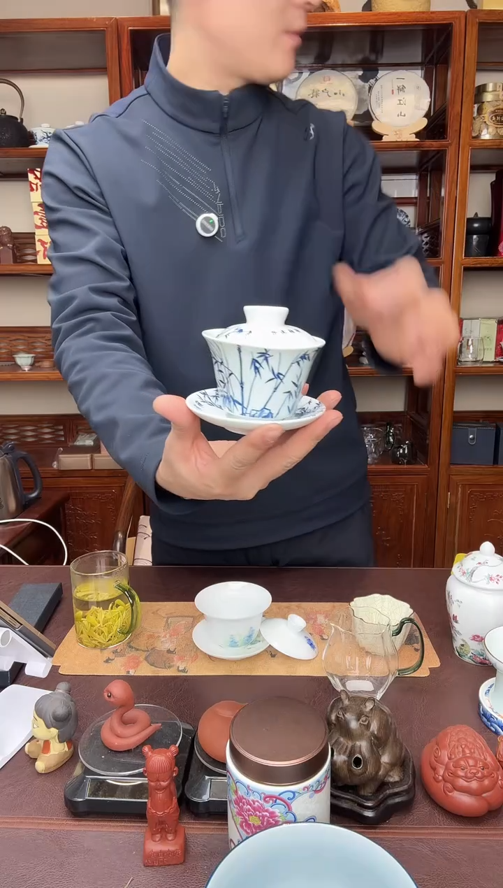 节节高升精美盖碗主播推荐