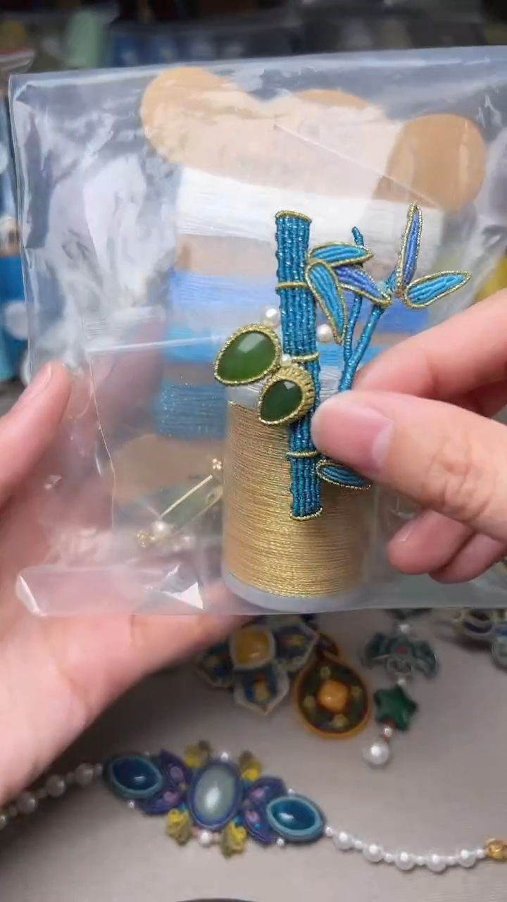 【闪购商品】明玕胸针材料包  千代手绳