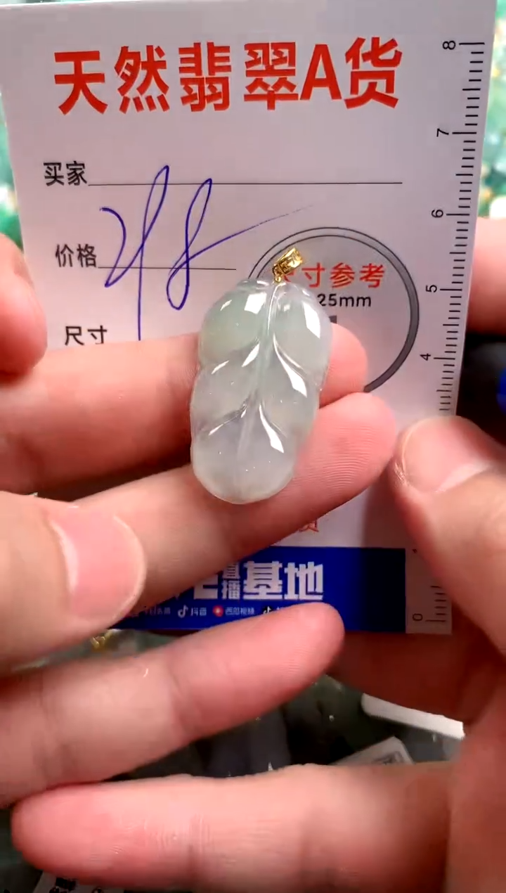 【闪购商品】翡翠颈饰18K金镶嵌0816189173