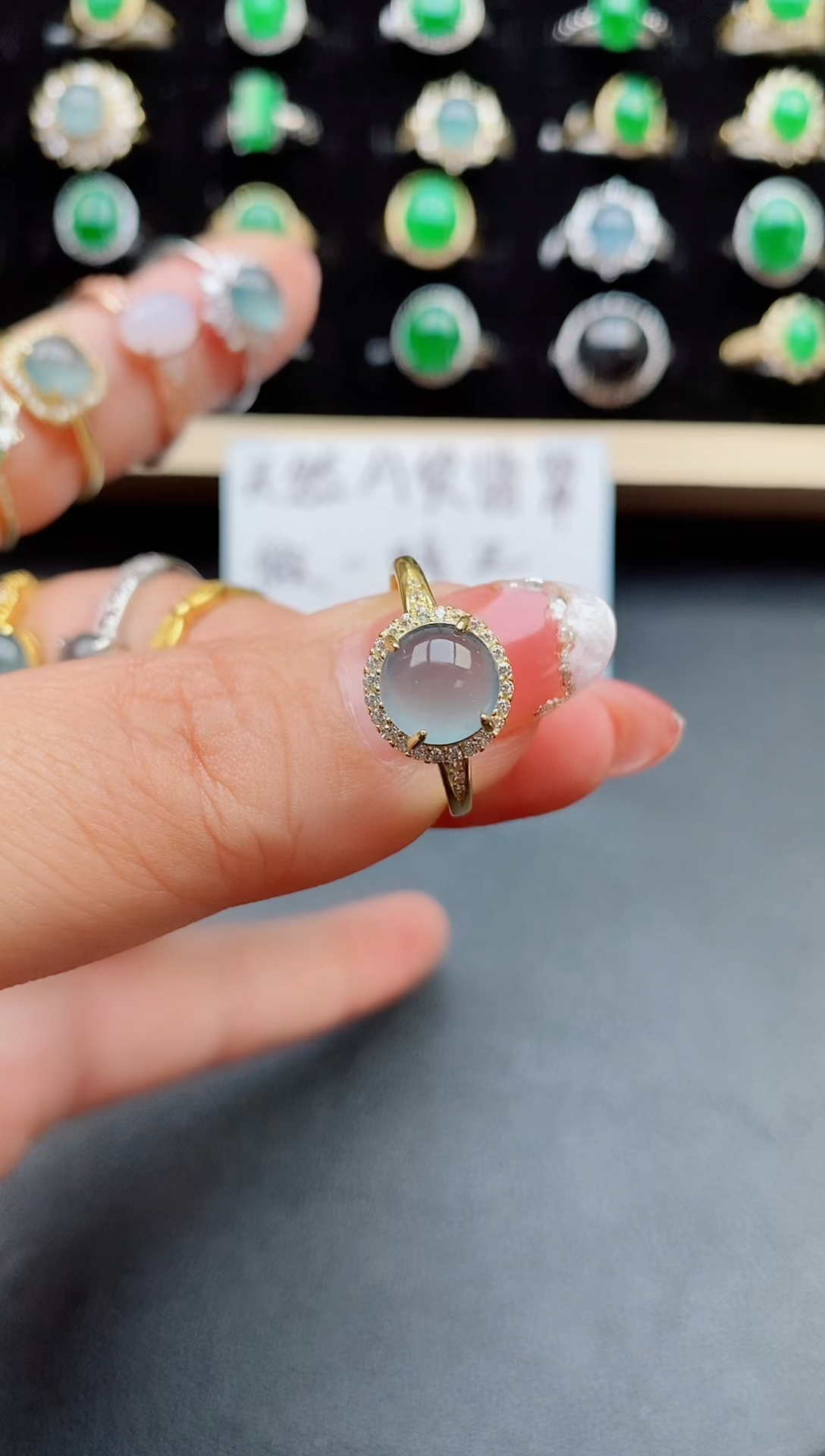 【闪购商品】翡翠戒指银S925镶嵌580800