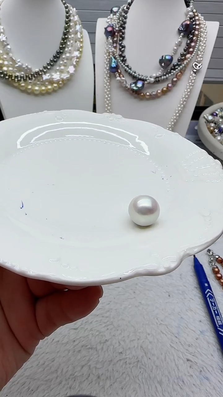 【闪购商品】淡水珍珠吊坠(不含链)银S925镶嵌1