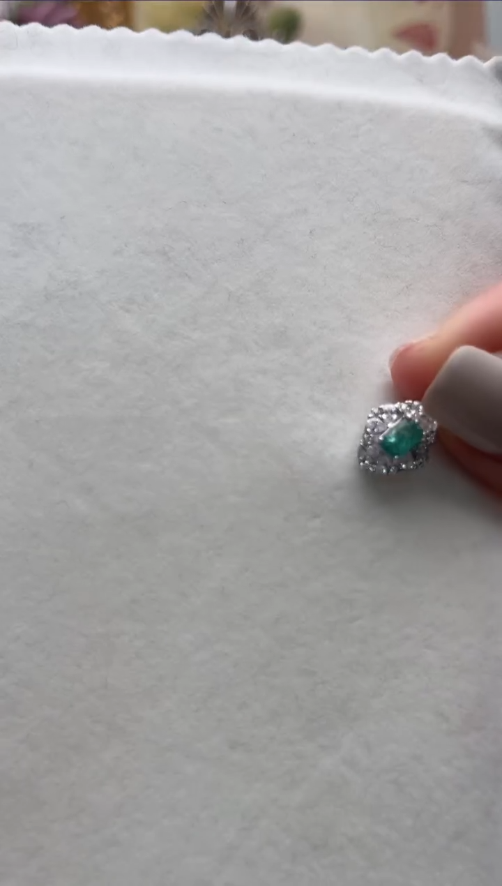 【闪购商品】祖母绿吊坠(不含链)银S925镶嵌aw8623吊坠