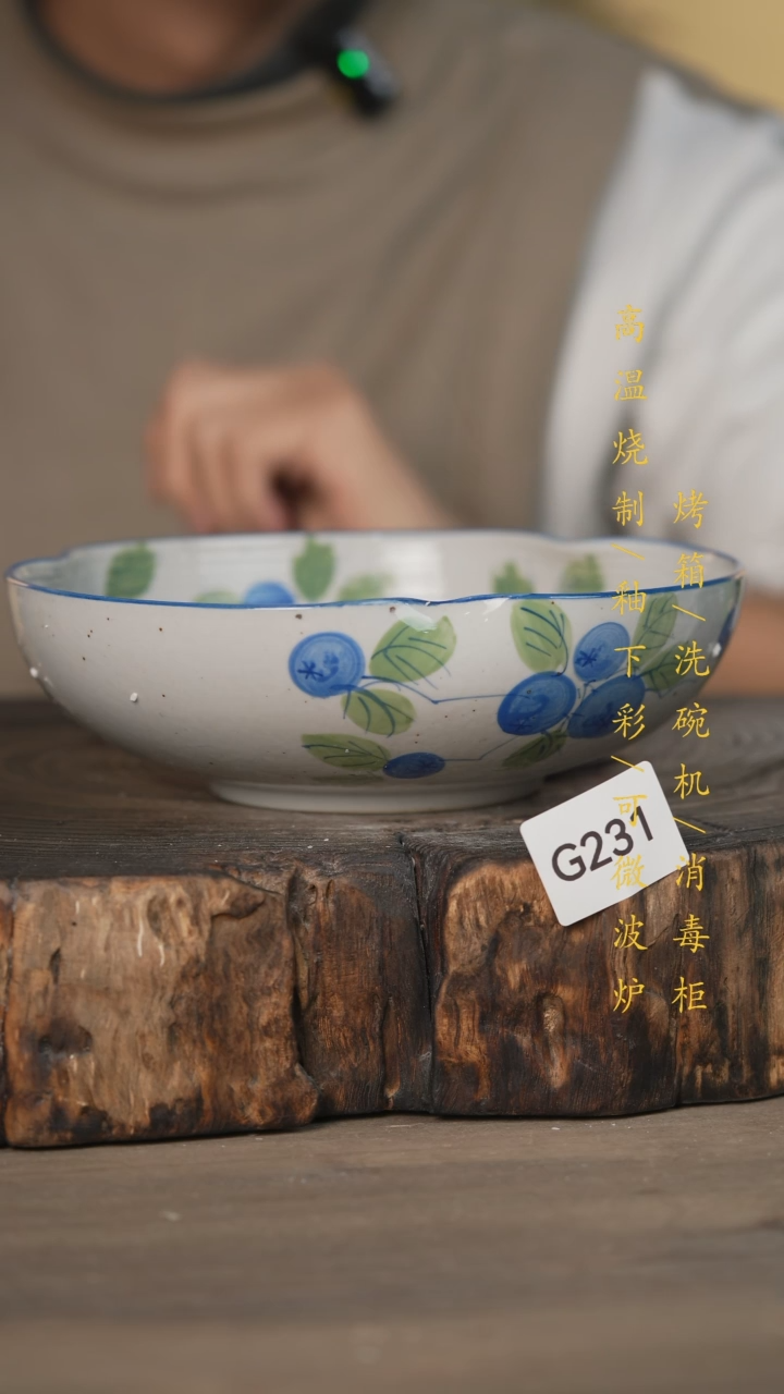 【闪购商品】瓷片景德镇高温釉下彩可微波烤箱洗碗机231