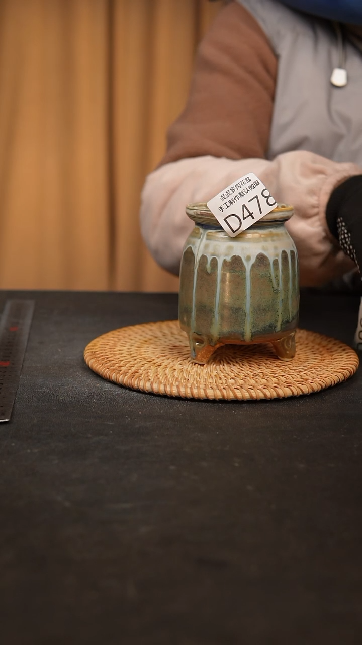 【闪购商品】瓷片景德镇泥泥陶瓷多肉花盆