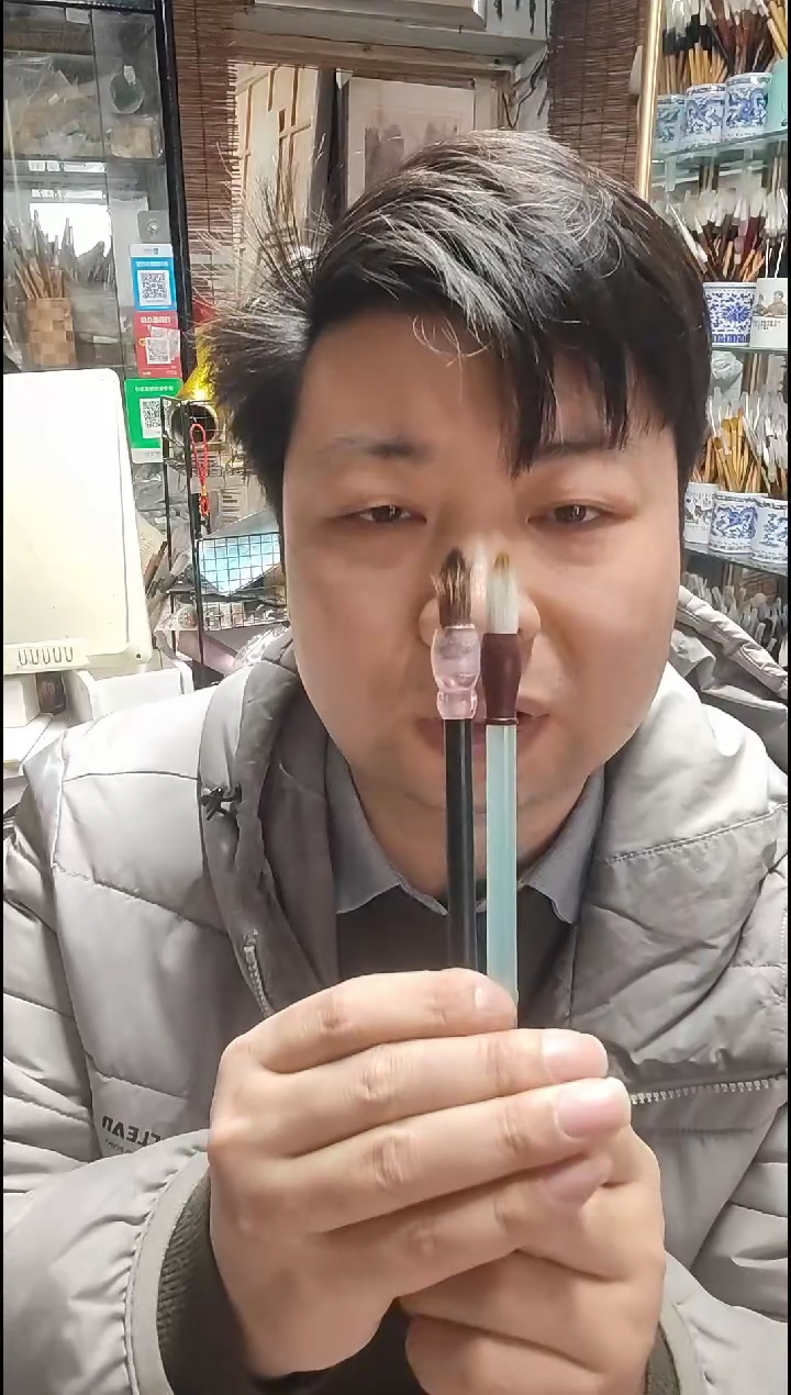 玄乙+天蓝色毛笔  