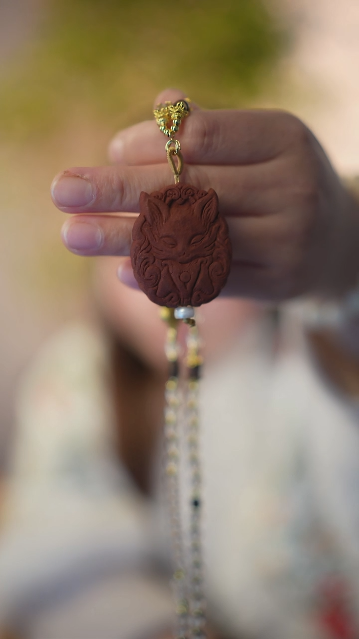 九尾灵狐 手工串珠 