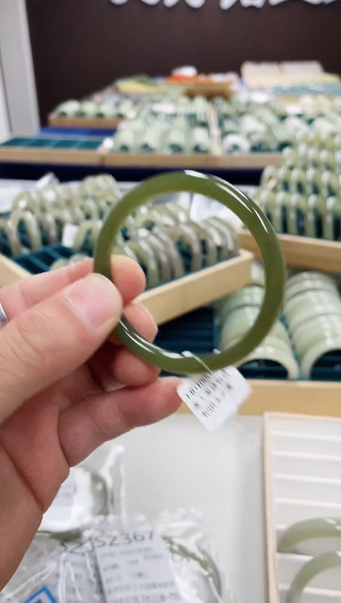 【闪购商品】和田玉手镯未镶嵌和田玉手镯53.54圈口85号