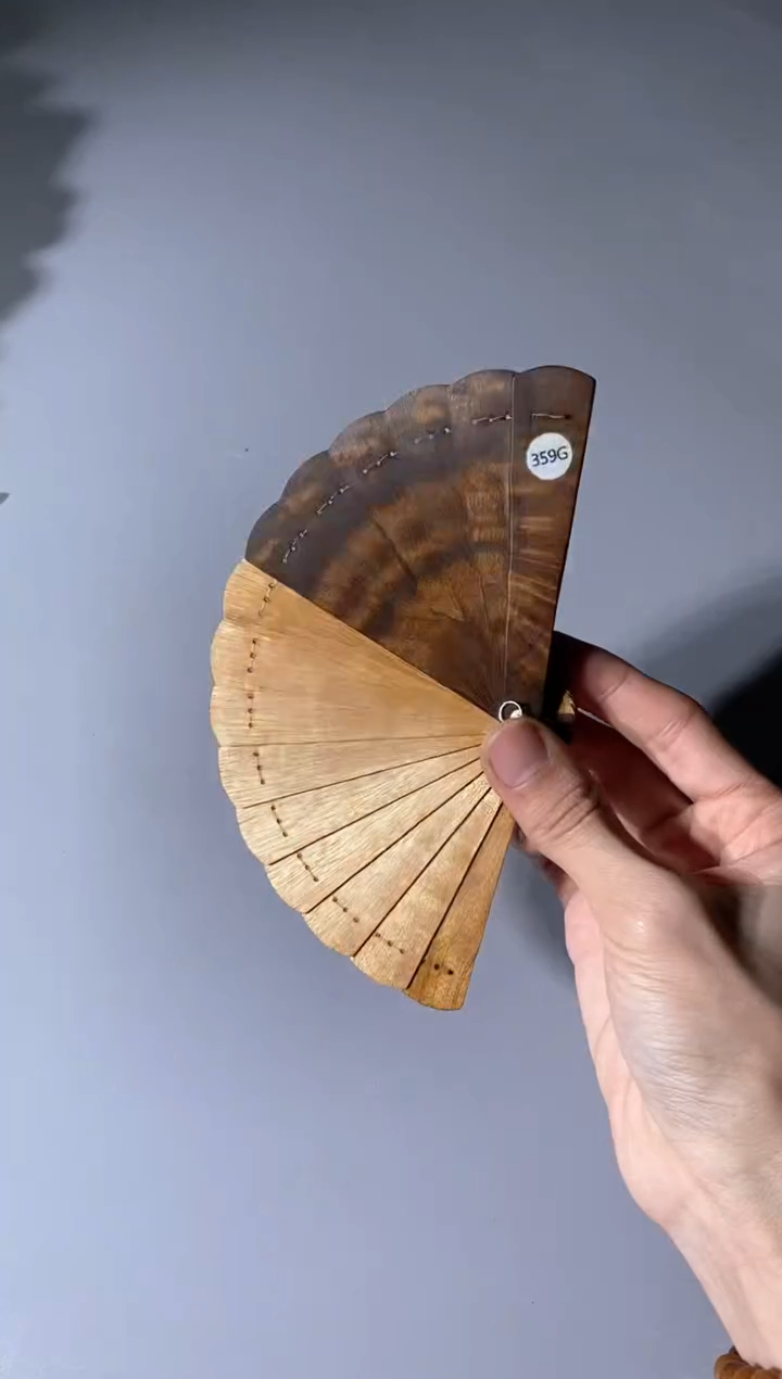 金丝楠359号10cm金丝楠木小叶桢楠掌中扇