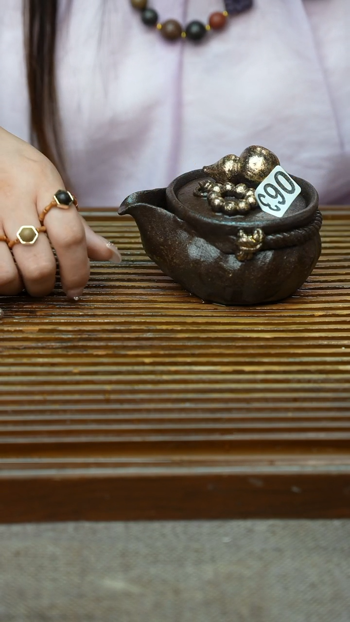 万古烧粗陶手工茶具