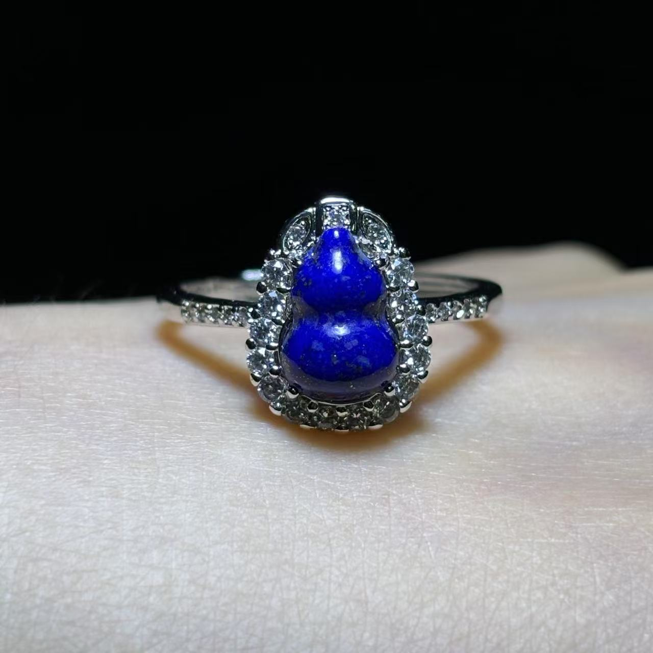 CT11272-火焰青金石葫芦戒指-活口