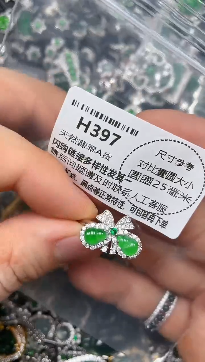 颈饰未镶嵌翡翠H397戒指