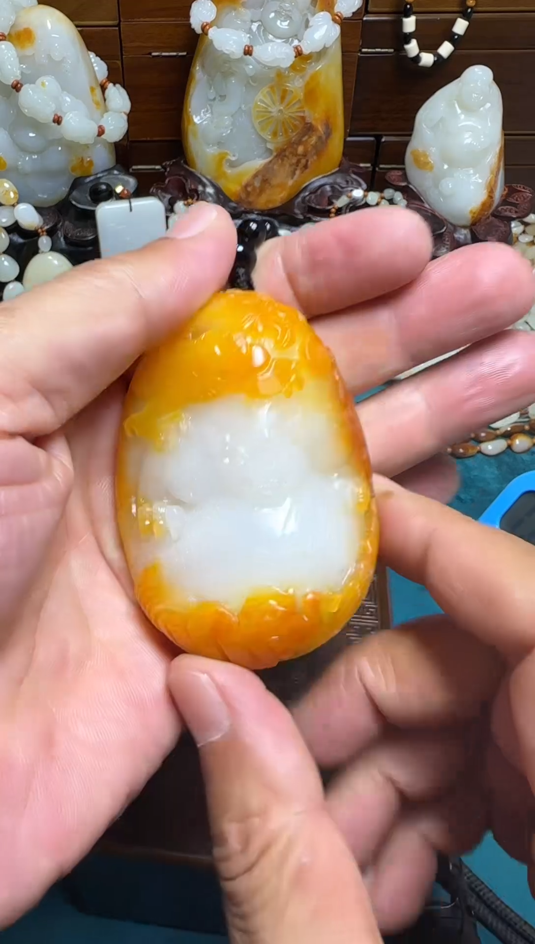 和田玉未镶嵌吊坠(不含链)8